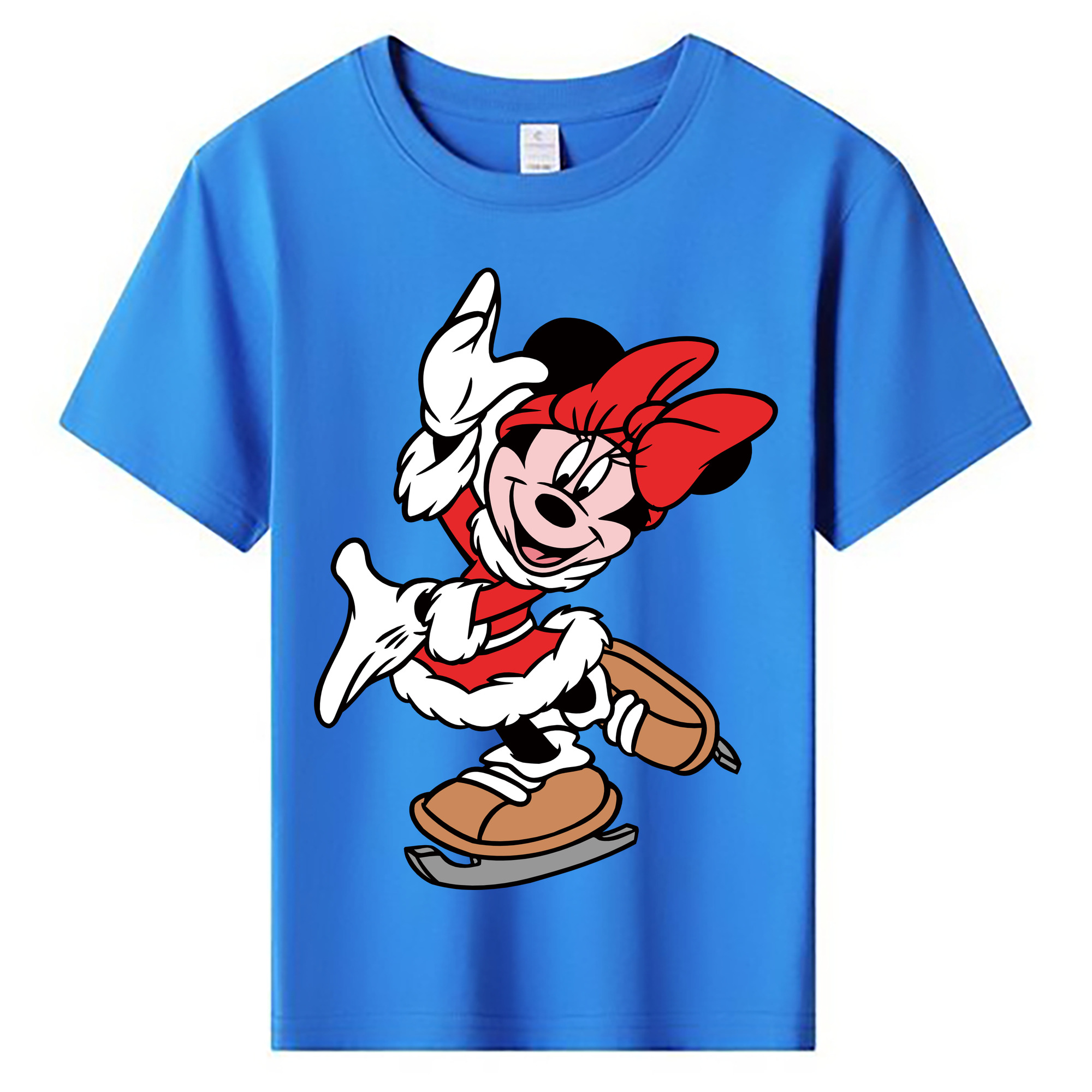 ミッキーマウス Mickey Mouse 綿100％キッズTシャツ（フロントプリント）